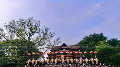Thrissur Pooram : പൂരാവേശത്തില്‍ തൃശ്ശൂര്‍; പുറപ്പാട് ആരംഭിച്ചു, വൈകിട്ട് ചരിത്രപ്രസിദ്ധമായ കുടമാറ്റം