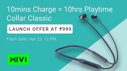 హై-క్వాలిటీ రేటింగ్ తో మివి కొత్త వైర్‌లెస్ నెక్‌బ్యాండ్‌.. ఒక్కసారి చార్జ్ చేస్తే 12గంటల ప్లేబ్యాక్‌..