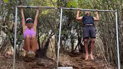 'മുപ്പത് സെക്കന്റുകള് തന്നെ ധാരാളം'; വർക്കൗട്ട് വീഡിയോ പങ്കുവച്ച് മിലിന്ദ് സോമനും അങ്കിതയും