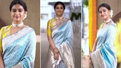 ട്രഡീഷണല്‍ സാരിയില്‍ സുന്ദരിയായി കീര്‍ത്തി സുരേഷ്