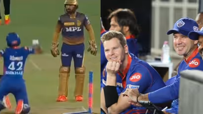 പൊട്ടിത്തെറിച്ച് കാര്ത്തിക്, മുട്ടുകുത്തി ധവാന്-വീഡിയോ