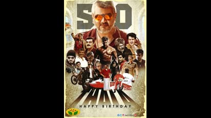 எம்.ஜி.ஆர்.கெட்டப்பில் தல அஜித்... மதுரையை தெறிக்கவிட்ட பர்த் டே போஸ்டர்...!