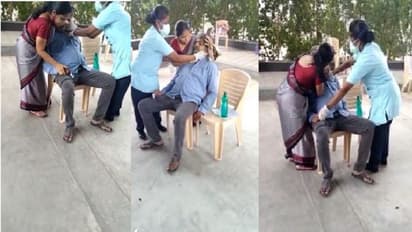 కరోనా విషాదం : హాస్పిటల్ లోనే భార్య చేతిలో భర్త మృతి.. ! (వీడియో)