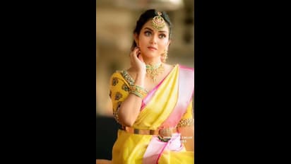 மஞ்சள் நிற பட்டு புடவையில்... தங்க தாமரை போல் மின்னும் வித்யா பிரதீப்..! லேட்டஸ்ட் கியூட் போட்டோஸ்..!