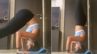 തല കുത്തിനില്ക്കുന്ന താരം; വൈറലായി വര്ക്കൗട്ട് വീഡിയോ