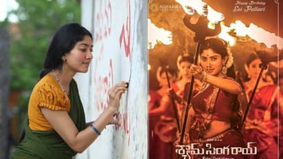 సాయిపల్లవి బర్త్ డే సర్‌ప్రైజెస్‌..ఓ వైపు అమ్మోరు తల్లిగా, మరోవైపు విప్లవ అక్షరాలు దిద్దుతూ..