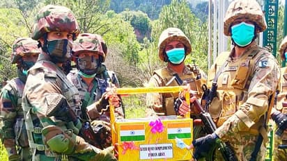 India and Pakistan exchange sweets at LoC on Eid