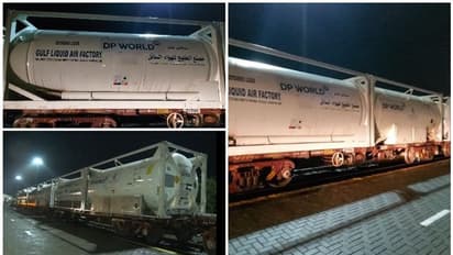 കേരളത്തിലേക്കുള്ള ആദ്യ ഓക്സിജൻ എക്സ്പ്രസ് ട്രെയിൻ എത്തി; ട്രെയിനിലുള്ളത് 118 മെട്രിക് ടൺ ഓക്സിജൻ