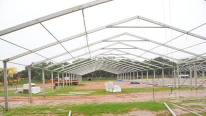 രണ്ടാം പിണറായി സര്ക്കാറിന്റെ സത്യപ്രതിജ്ഞ; പന്തല് നിര്മ്മാണം പുരോഗമിക്കുന്നു