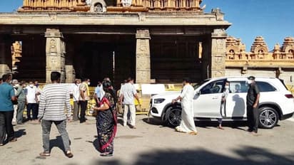 Karnataka CM Yediyurappa's son violates lockdown rules, visits temple with wife
