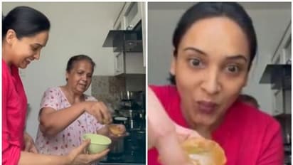 അമ്മ തയ്യാറാക്കിയ പാനിപൂരി; വീഡിയോ പങ്കുവച്ച് ലെന