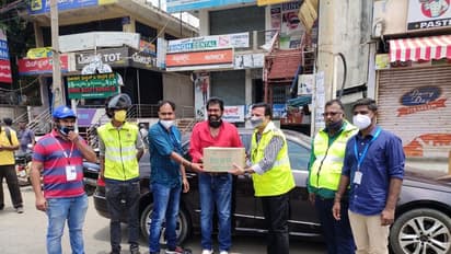 ಕೊರೋನಾ ವಾರಿಯರ್ಸ್ ಪೊಲೀಸರಿಗೆ ಹಿರಿಯ ನಟ ಚರಣ್‌ರಾಜ್ ನೆರವು