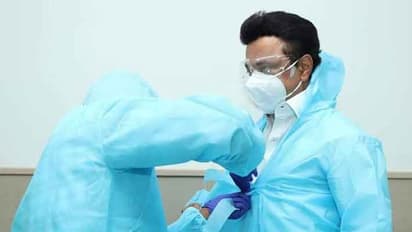 கவச உடை அணிந்து அச்சம் தவிர்த்த மு.க.ஸ்டாலின்.. கொங்கு மண்டலத்தில் அசத்தல்.!