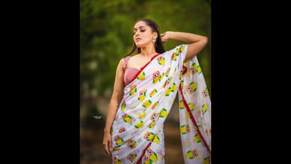 జబ్బల జాకెట్,  బొమ్మల చీర, వీపు ఓపెన్ గా చూపించేసిన రష్మీ... దాచాల్సినవి చూపించేస్తే ఎలా అమ్మడు!