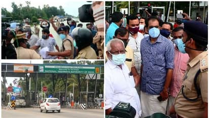 ജീവനക്കാരെ തടഞ്ഞ് ഡിവൈഎഫ്ഐ, പ്രതിഷേധത്തിന് കോൺഗ്രസും, കൊല്ലം ബൈപ്പാസിൽ ടോൾ പിരിവ് നിർത്തിവെച്ചു