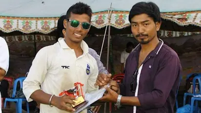 Batsman Avinav Yadav shows his commendable skill as an U-19 player in Nepal