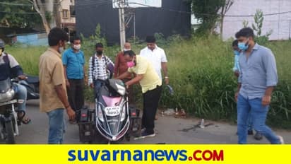 ಅಪಘಾತದಲ್ಲಿ ಗಾಯಗೊಂಡಿದ್ದ ಅಂಗವಿಕಲನಿಗೆ ಡಿಕೆ ಸುರೇಶ್ ನೆರವು