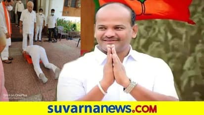 ಪ್ರಮಾಣ ವಚನಕ್ಕೂ ಮುನ್ನ ಸಿಎಂ ಕಾಲಿಗೆರಗಿ ಆಶೀರ್ವಾದ ಪಡೆದ ಶರಣು ಸಲಗರ