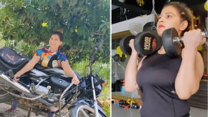 ये लेडी है बाहुबली! दातों से उठा लेती है सिलेंडर, बाइक को उठाकर करती है एक्सरसाइज..देखिए तस्वीरें