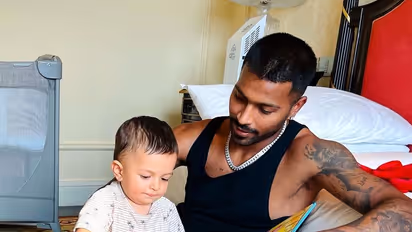 Hardik Pandya hits Mumbai Indians training camp as son Agastya walks it out in Serbia (Watch video)
