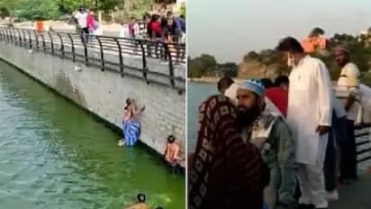 अचानक झील में तैरते दिखे 200-500 के नोट, धड़ाधड़ कूदे लोग..निगम के कर्मचारी भी वोट लेकर पहुंचे लूटने