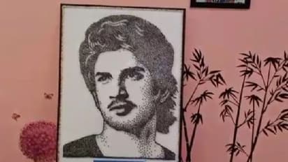 ചിരി തൂകുന്നില്ല, ചിന്തയില്‍ സ്വയം നഷ്ടപ്പെട്ടുപോയ സുശാന്ത്; വ്യത്യസ്തമായ ചിത്രവുമായി കലാകാരന്‍