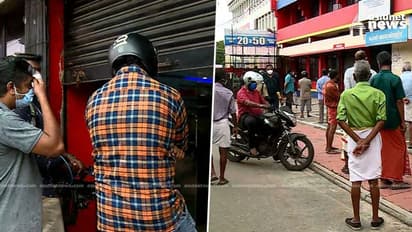 ഒന്നരമാസത്തെ ഇടവേളക്ക് ശേഷം മദ്യവിൽപ്പന ശാലകൾ തുറന്നു; ഒമ്പത് മണിക്കുമുന്നേ ക്യു