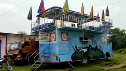 লরি এখন দোতলা রেস্তরাঁ, করোনাকালে মুশকিল আসান পার্থর 'ইন্দো কন্টি'