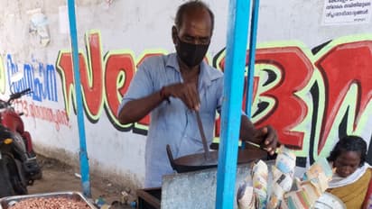 കൊവിഡില് കോവളത്ത് സഞ്ചാരികള് എത്താതായി; ജീവിതം വഴിമുട്ടി കപ്പലണ്ടി കച്ചവടക്കാരൻ മുരുകന്