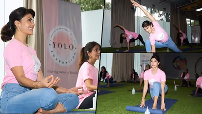 World Yoga Day: Jacqueline Fernandez organised a Yoga session for NGO kids (Pictures inside)
