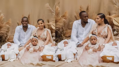 തണ്ടര് ബോള്ട്ട് എത്തി, ഇരട്ടകുട്ടികളുടെ അച്ഛനായ സന്തോഷം പങ്കുവെച്ച് ഉസൈന് ബോള്ട്ട്