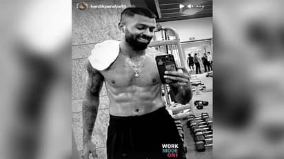 కండలు తిరిగిన దేహం.. చెమటలు చిందిస్తున్న హార్దిక్ పాండ్యా