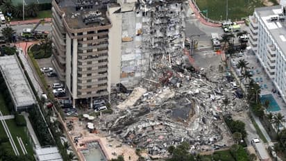 ఫ్లోరిడాలో కుప్పకూలిన భవనం: నలుగురి మృతి, 159 మంది గల్లంతు