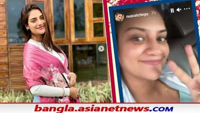 সাংঘাতিক ফুলে গিয়েছে চোখ-মুখ, চেনাই দায় নুসরতকে, ভিডিওতে মম টু বি-র চেহারা দেখে আঁতকে নেটিজেনরা