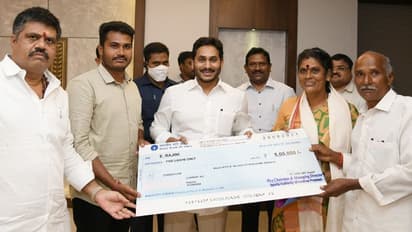 విశాఖలో రెండెకరాల భూమి, ఐదులక్షల చెక్... పివి సింధుకు స్వయంగా అందించిన జగన్