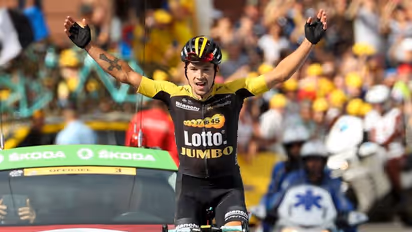 Tour de France 2021: Primoz Roglic shares brutal post-crash injury picture, calls himself a "mummy"
