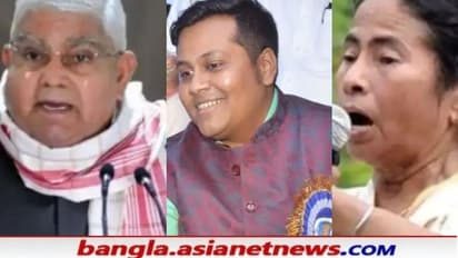 দেবাঞ্জনের নিরাপত্তা রক্ষীর সঙ্গে রাজ্যপালের ছবি প্রকাশ্যে, তৃণমূলের নিশানায় ধনখড়