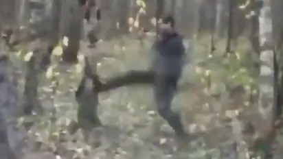 Man hits tree continuously, tastes fruit of karma in the end; Watch viral video