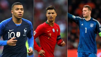 പെട്ടിയുമായി ബീച്ചില് റോണോയും എംബാപ്പെയും നോയറും; ട്രോളി ഹംഗറി കോച്ച്