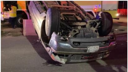 സൗദിയില് കാര് മറിഞ്ഞ് രണ്ടുപേര് മരിച്ചു