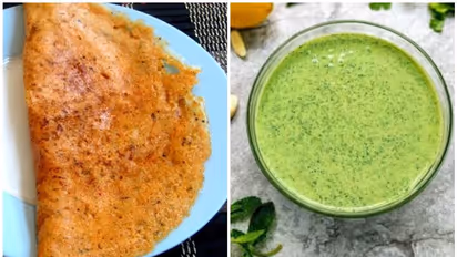 ബ്രേക്ക്ഫാസ്റ്റിന് കാരറ്റ് കൊണ്ട് ദോശയും പുതിന ചട്ണിയും ഉണ്ടാക്കിയാലോ....