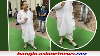'হাওয়াই চটি' নয়, বিধানসভা অধিবেশনের প্রথম দিনে নজর কাড়ল মদনদার রুপোলি চপ্পল