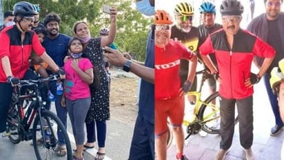 ஒருவழியாக ஓய்ந்த கொரோனா.. ஹாயாக சைக்கிளிங் சென்று ரிலாக்ஸ் செய்த முதலமைச்சர் ஸ்டாலின்.