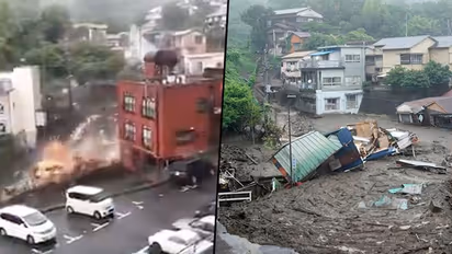 Watch: Landslide sweeps away a row of houses in Japan's Atami city; Rescuers search for survivors