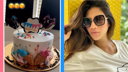 Preggy Nusrat Jahan gets baby shower cake, shares picture on social media