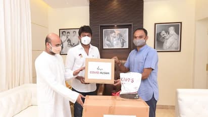 திமுக எம்.எல்.ஏ. உதயநிதி ஸ்டாலினிடம் மருத்துவ உபகரணங்களை வழங்கிய ஈஷா...!