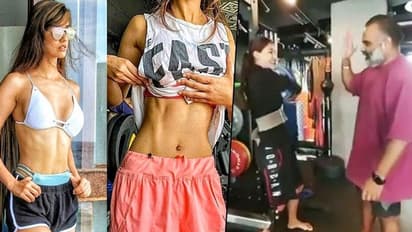 JUST WOW: Disha Patani squats with 80 kg weights on barbell (WATCH)