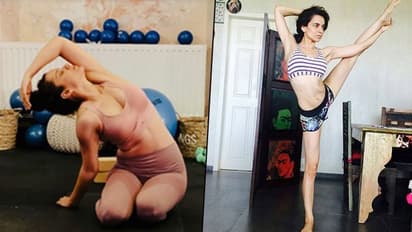 Kangana Ranaut all set for Dhaakad; Queen star shows off her perfect body (Watch)