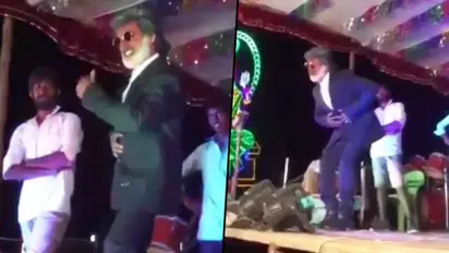 Rajinikanth's look-alike attempts to pull stunt but badly fails; Watch video