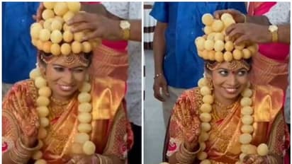 ഒരു വെറെെറ്റി വിവാഹം; പാനിപൂരി കൊണ്ട് ആഭരണങ്ങൾ; വീഡിയോ കാണാം